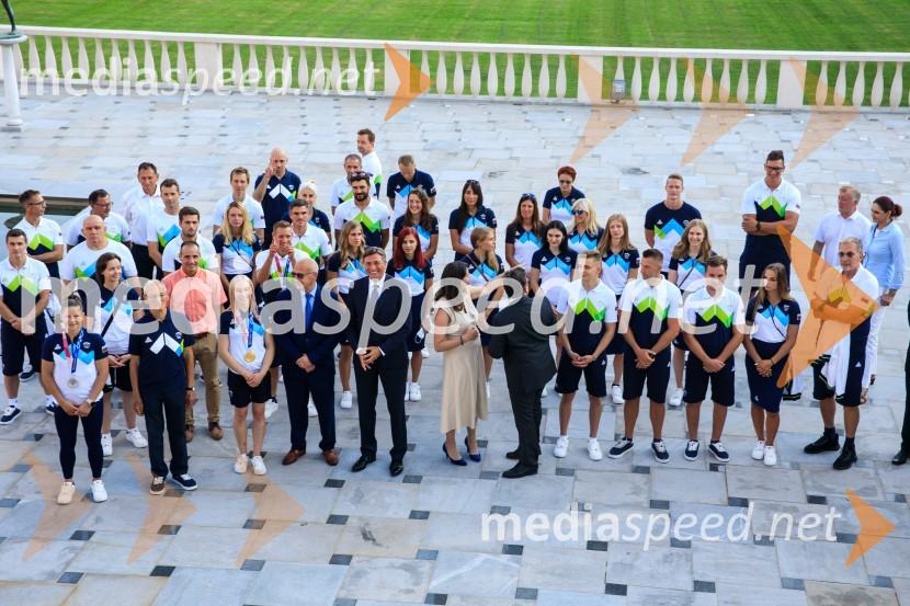 Sprejem olimpijske reprezentance na Brdu