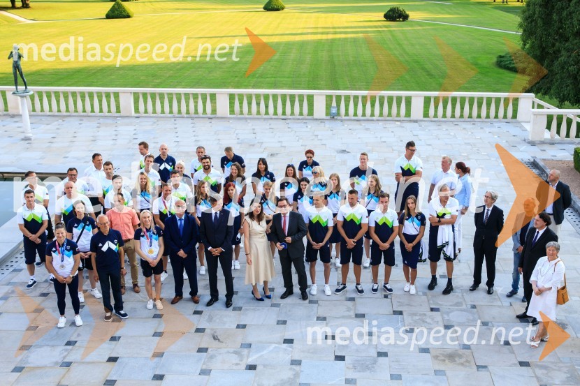 Sprejem olimpijske reprezentance na Brdu