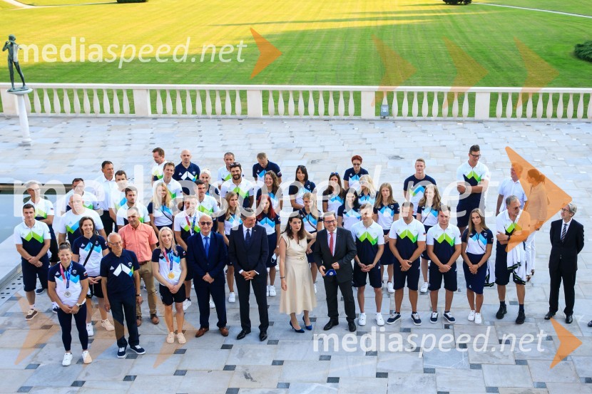 Sprejem olimpijske reprezentance na Brdu