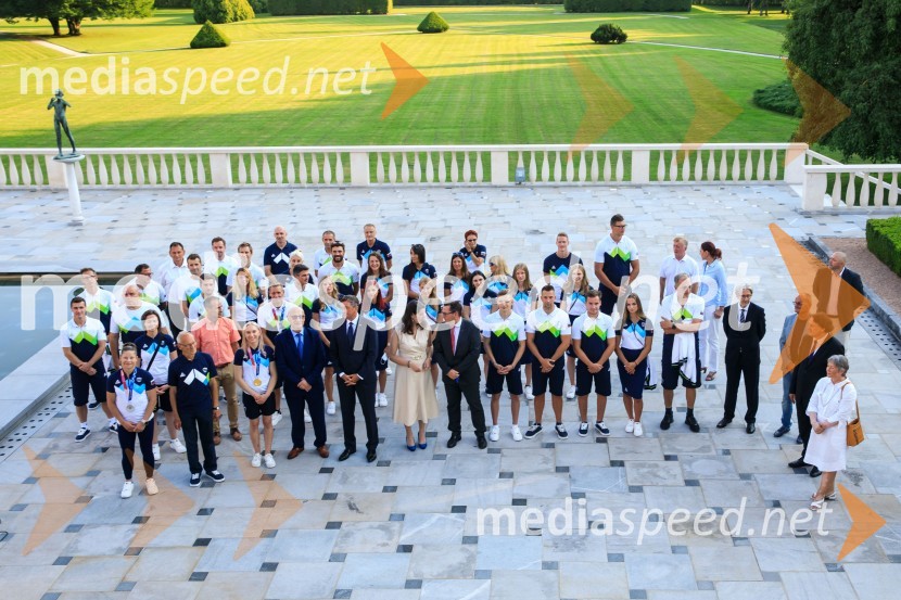 Sprejem olimpijske reprezentance na Brdu