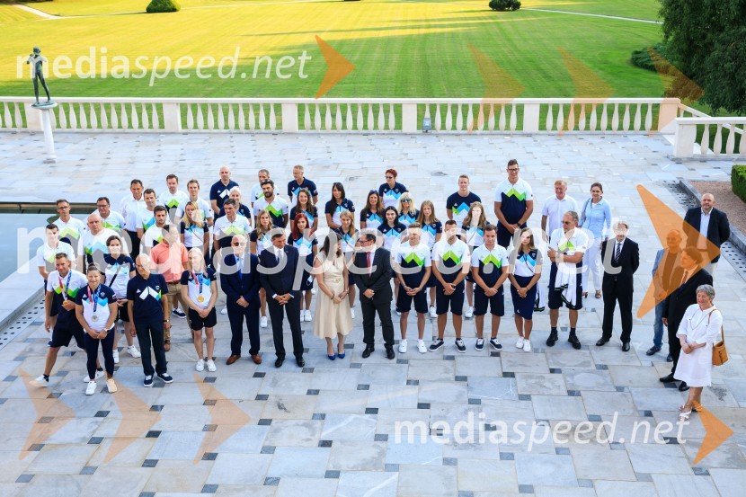Sprejem olimpijske reprezentance na Brdu