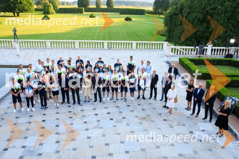 Sprejem olimpijske reprezentance na Brdu