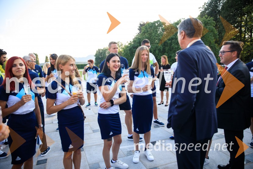 Sprejem olimpijske reprezentance na Brdu