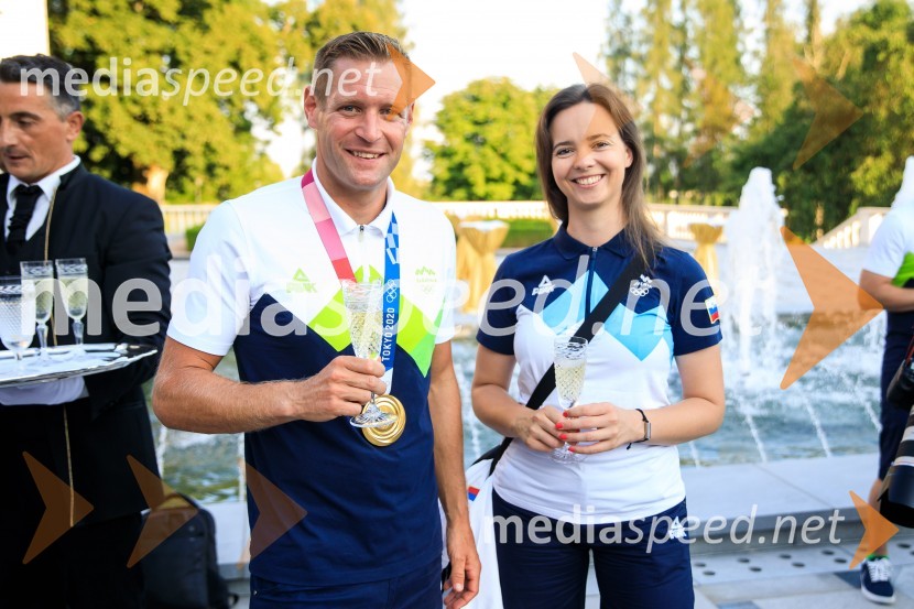  Benjamin Savšek, kanuist ;  ... Sprejem olimpijske reprezentance na Brdu
