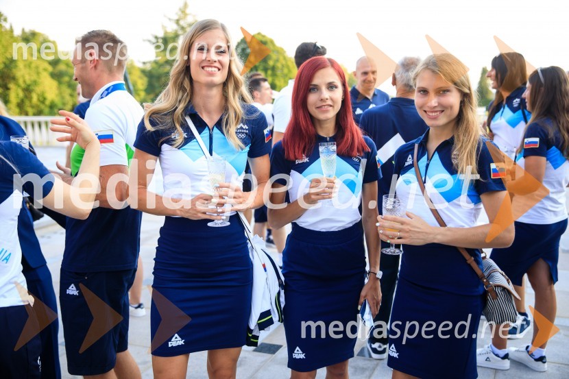 Sprejem olimpijske reprezentance na Brdu