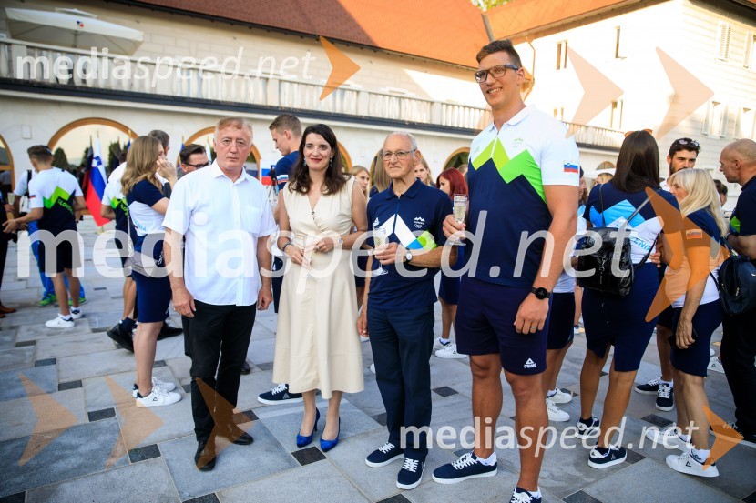  ... ; dr. Simona Kustec, ministrica za izobraževanje, znanost in šport;  ... ;  ... Sprejem olimpijske reprezentance na Brdu