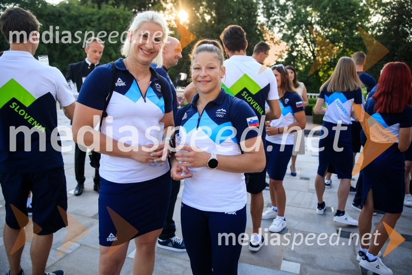  ... ;  Tina Trstenjak, judoistkaSprejem olimpijske reprezentance na Brdu