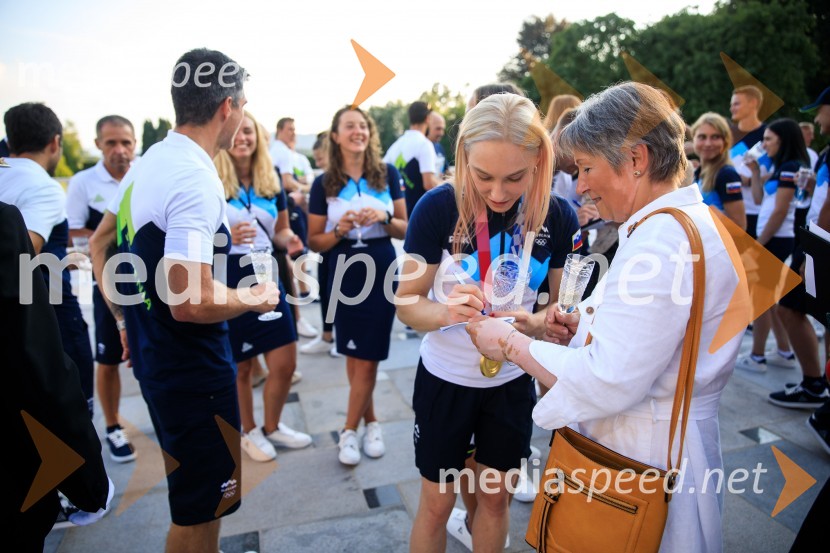 Sprejem olimpijske reprezentance na Brdu