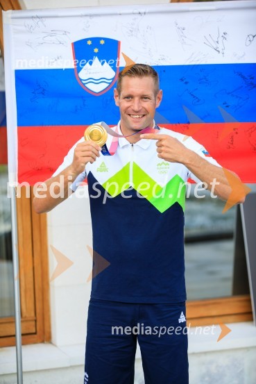  Benjamin Savšek, kanuist Sprejem olimpijske reprezentance na Brdu