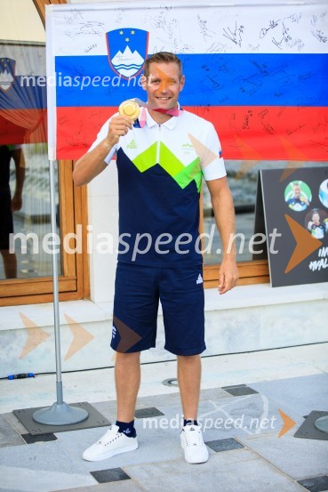  Benjamin Savšek, kanuist Sprejem olimpijske reprezentance na Brdu