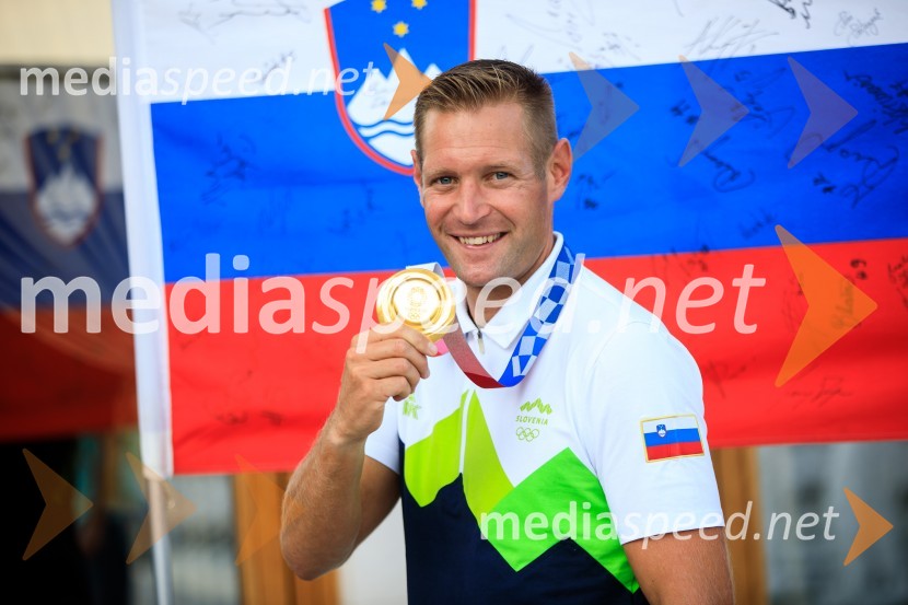  Benjamin Savšek, kanuist Sprejem olimpijske reprezentance na Brdu