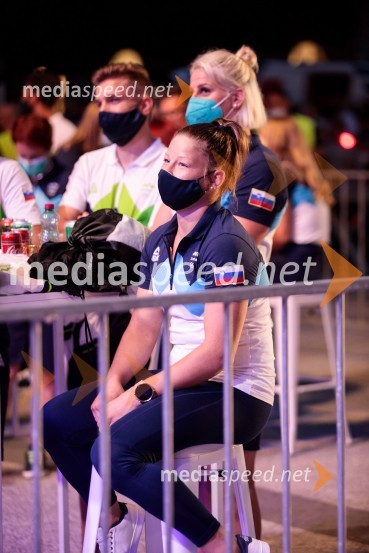  Tina Trstenjak, judoistkaSprejem olimpijske reprezentance na Kongresnem trgu