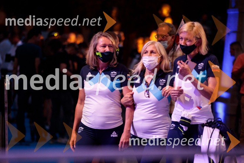 Sprejem olimpijske reprezentance na Kongresnem trgu