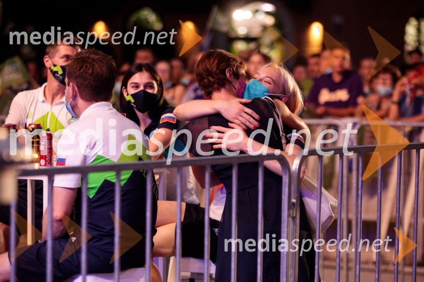 Sprejem olimpijske reprezentance na Kongresnem trgu