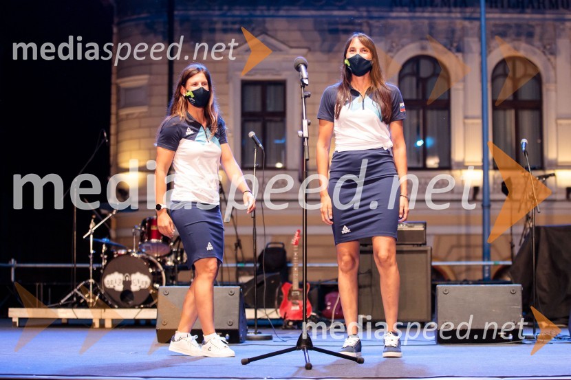 Sprejem olimpijske reprezentance na Kongresnem trgu