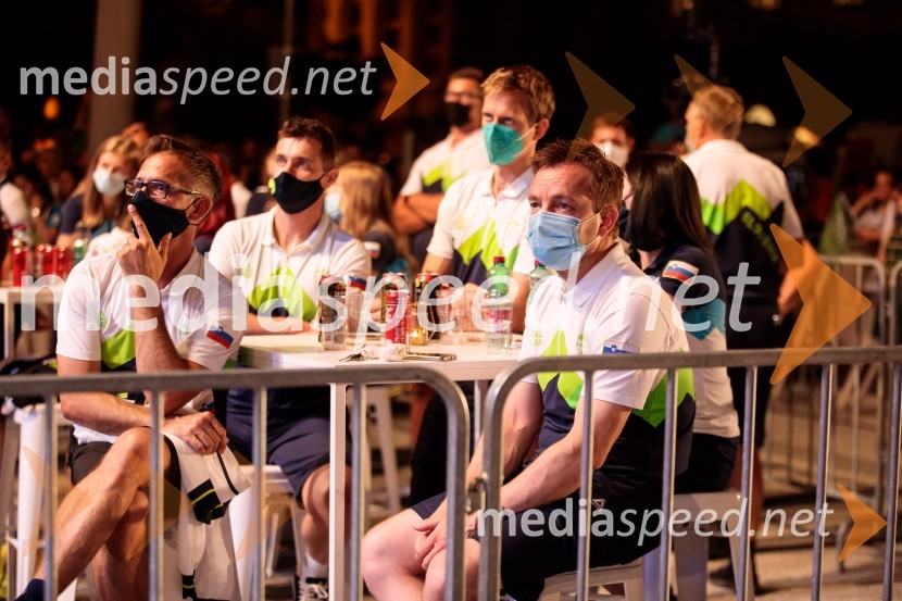 Sprejem olimpijske reprezentance na Kongresnem trgu