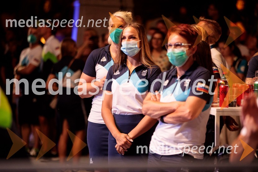 Sprejem olimpijske reprezentance na Kongresnem trgu