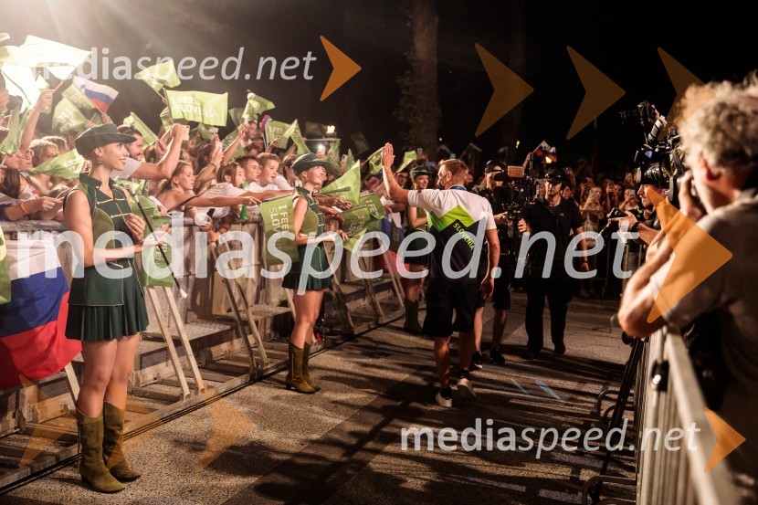 Sprejem olimpijske reprezentance na Kongresnem trgu