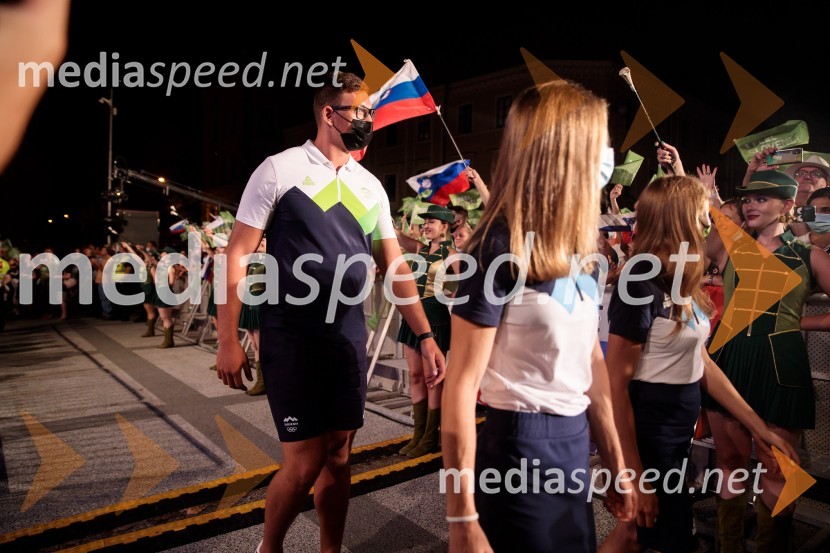 Sprejem olimpijske reprezentance na Kongresnem trgu