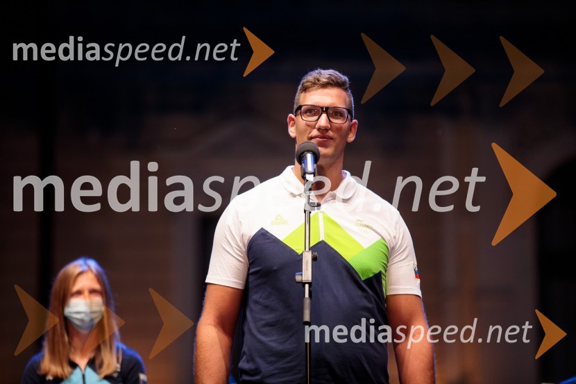 Sprejem olimpijske reprezentance na Kongresnem trgu