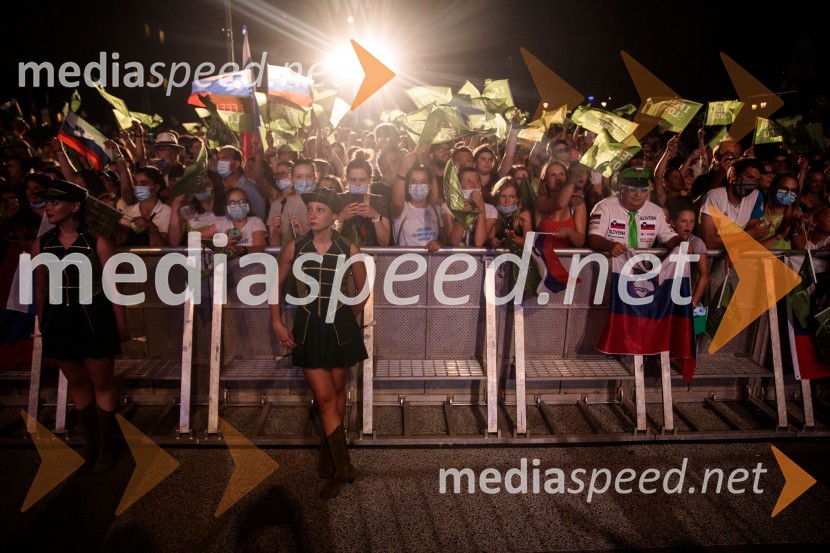 Sprejem olimpijske reprezentance na Kongresnem trgu