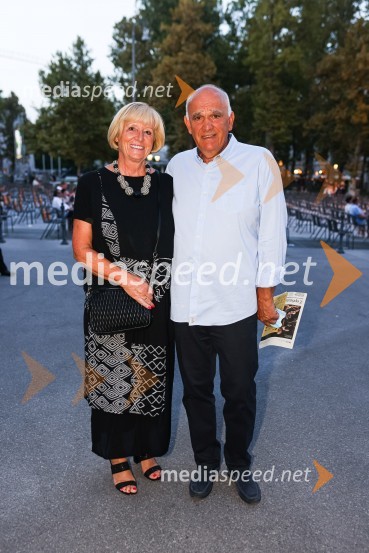  Jadranka  Dakić, predsednica Sveta Festival Ljubljana;  Miodrag DakićMuzikal Chicago, Festival Ljubljana 2021