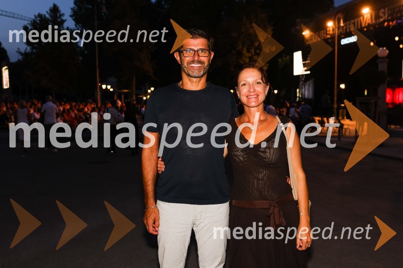  Matjaž Rakovec, župan Mestne občine Kranj;  Urša Manček, DIOGENA d.o.o.Muzikal Chicago, Festival Ljubljana 2021