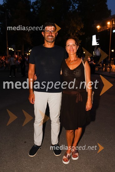  Matjaž Rakovec, župan Mestne občine Kranj;  Urša Manček, DIOGENA d.o.o.Muzikal Chicago, Festival Ljubljana 2021