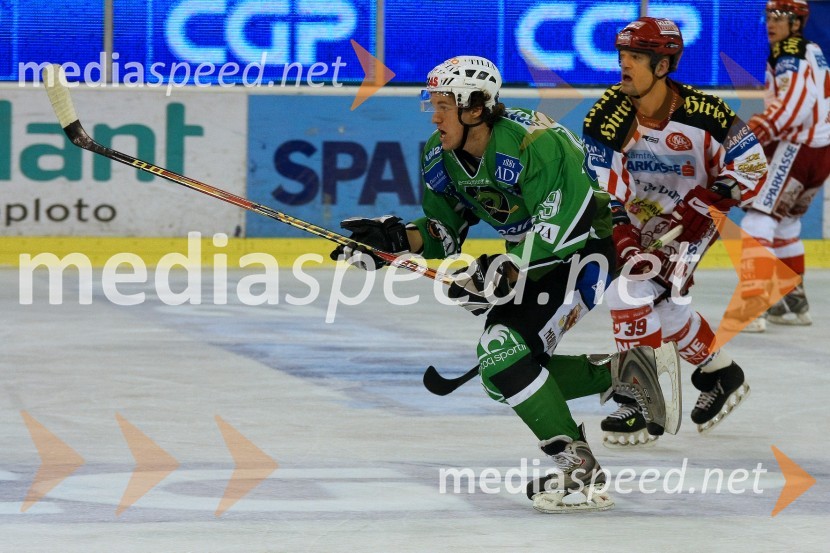 Anže Ropret, Tilia Olimpija in Jeffery Shantz, EC KACHokej: Liga Ebel, 18. krog: Tilia Olimpija - EC KAC