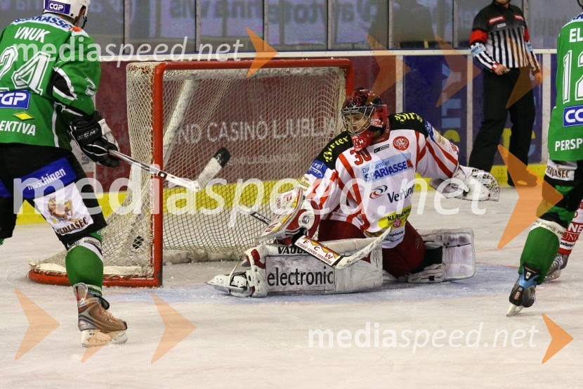 Tretji zadetek Tilie OlimpijeHokej: Liga Ebel, 18. krog: Tilia Olimpija - EC KAC