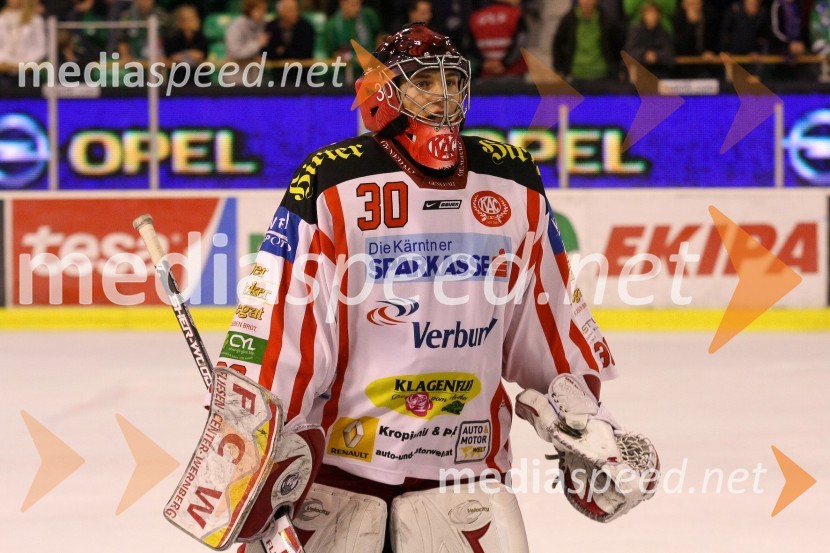 Rene Swette, vratar EC KACHokej: Liga Ebel, 18. krog: Tilia Olimpija - EC KAC