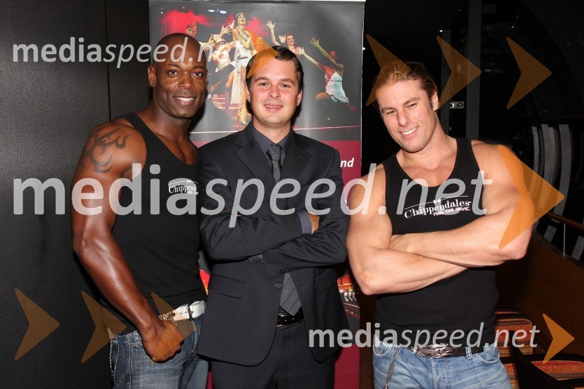 Član skupine Chippendales, Ahac Pinter, direktor trženja in prodaje Hit Šentilj d.d. in član skupine ChippendalesChippendales, ženski večer v Mondu