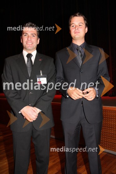 Peter Binkovski, nekdanji nogometaš in Ahac Pinter, direktor trženja in prodaje Hit Šentilj d.d.Chippendales, ženski večer v Mondu