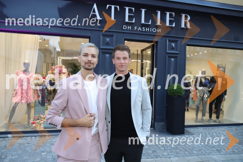  David Hojnik, modni oblikovalec DH fashion;  ... Otvoritev modnega ateljeja modnega oblikovalca Davida Hojnika