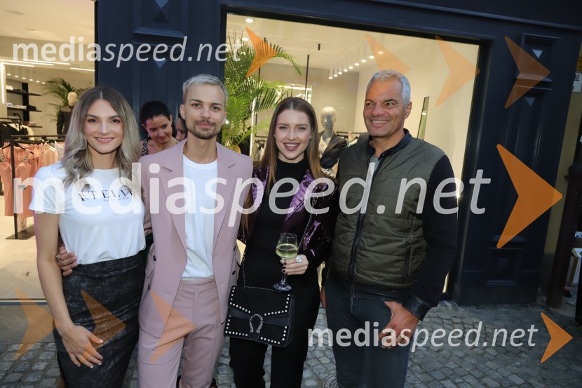  ... ;  David Hojnik, modni oblikovalec DH fashion;  Maja Keuc, pevka;  Saša Arsenovič, župan občine Maribor, podjetnikOtvoritev modnega ateljeja modnega oblikovalca Davida Hojnika