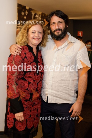 mag. Tina Kosi, upravnica SLG Celje;  Yonatan Esterkin, režiserIn podgana se je smejala, premiera drame SLG Celje