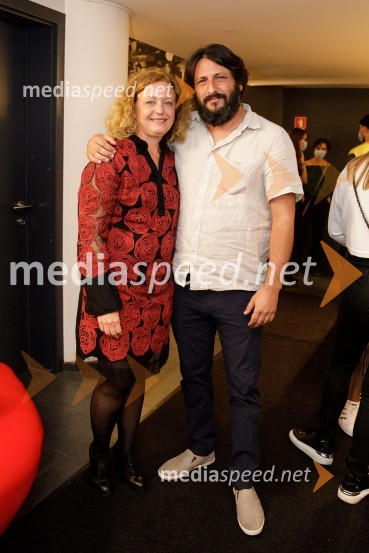 mag. Tina Kosi, upravnica SLG Celje;  Yonatan Esterkin, režiserIn podgana se je smejala, premiera drame SLG Celje