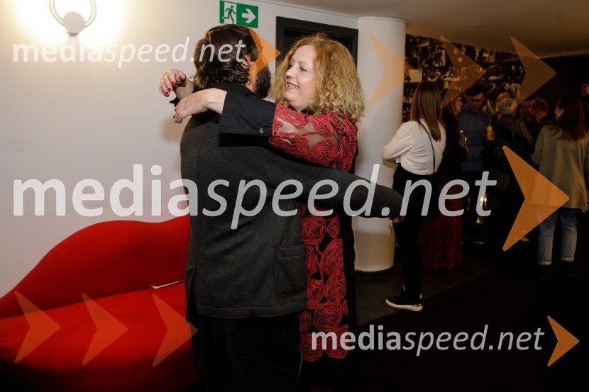  Andrej Murenc, igralec; mag. Tina Kosi, upravnica SLG CeljeIn podgana se je smejala, premiera drame SLG Celje