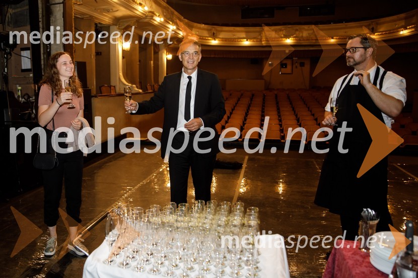  ... ;   Igor  Samobor, igralec, ravnatelj SNG Drama Ljubljana;  Jurij  Zrnec, igralecKonec igre, premiera drame, SNG Ljubljana