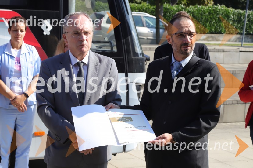 prim. doc. dr. Jernej Završnik, dr. med., spec., direktor Zdravstvenega doma dr. Adolfa Drolca;  ... Krvodajalska akcija Vijol'čna kri za vse ljudi 2021