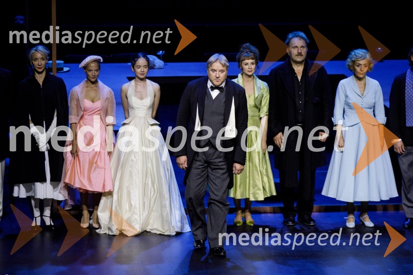  Mojca Funkl, igralka;  Viktorija Bencik Emeršič, igralka;  Lara Wolf Završnik, igralka;  Jožef Ropoša, igralec;  Iva Krajnc Bagola, igralka;  Lotos Vincenc Šparovec, igralec;  Mirjam Korbar, igralkaZimska poroka, premiera MGL Ljubljana