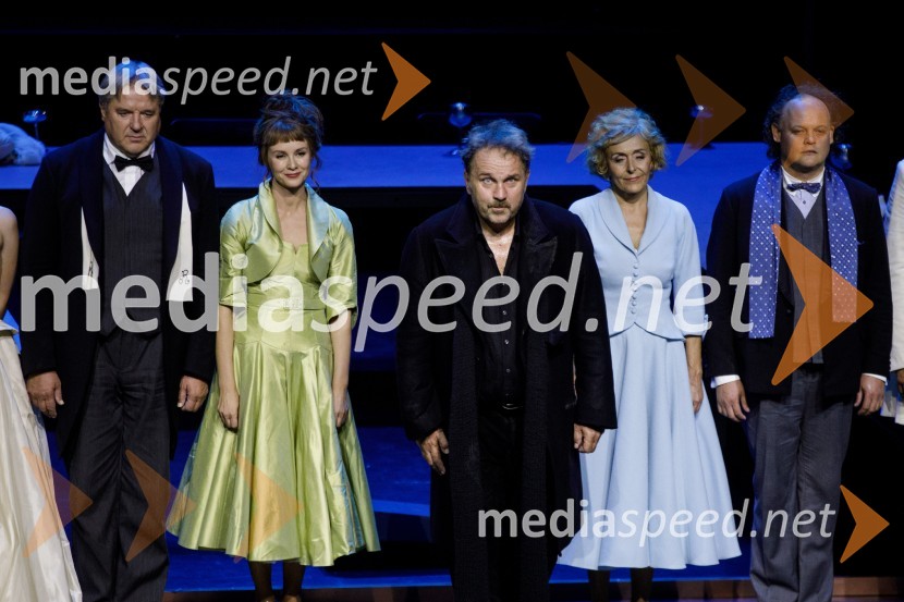  Jožef Ropoša, igralec;  Iva Krajnc Bagola, igralka;  Lotos Vincenc Šparovec, igralec;  Mirjam Korbar, igralka;  Gašper Jarni, igralecZimska poroka, premiera MGL Ljubljana