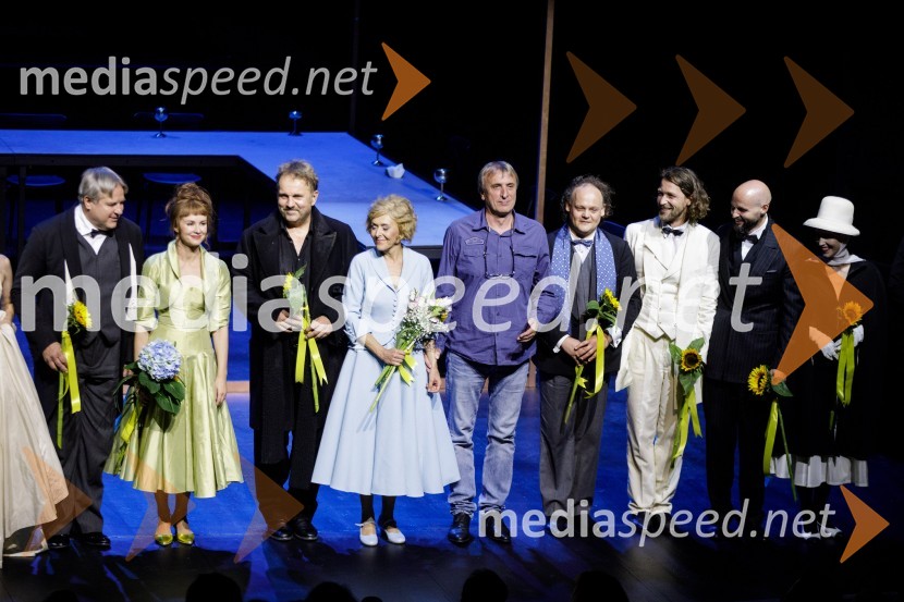  Jožef Ropoša, igralec;  Iva Krajnc Bagola, igralka;  Lotos Vincenc Šparovec, igralec;  Mirjam Korbar, igralka;  Matjaž Zupančič, režiser;  Gašper Jarni, igralec;  Tomo Tomšič, igralec;  Jaka Lah, igralec;  Nina Rakovec, igralka, pevkaZimska poroka, premiera MGL Ljubljana