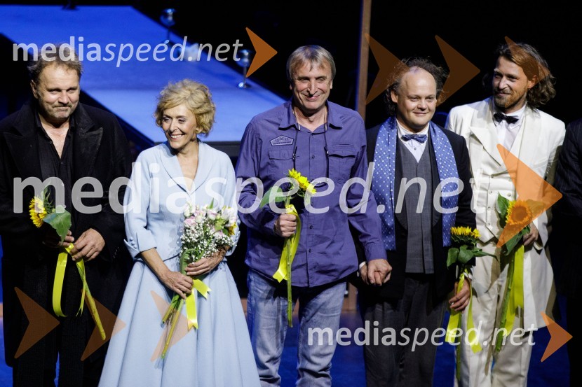  Lotos Vincenc Šparovec, igralec;  Mirjam Korbar, igralka;  Matjaž Zupančič, režiser;  Gašper Jarni, igralec;  Tomo Tomšič, igralecZimska poroka, premiera MGL Ljubljana