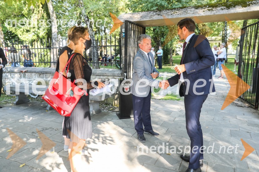  Luka Pisk, župan Občine Sovodnje ob Soči;  Matjaž Rakovec, župan Mestne občine Kranj91. obletnica smrti bazoviških junakov