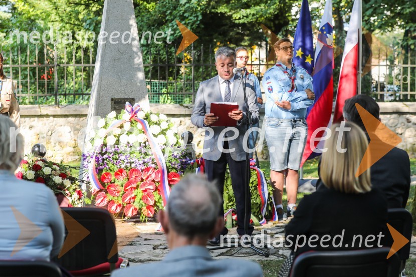  Luka Pisk, župan Občine Sovodnje ob Soči91. obletnica smrti bazoviških junakov
