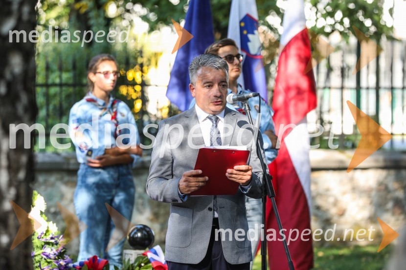  Luka Pisk, župan Občine Sovodnje ob Soči91. obletnica smrti bazoviških junakov