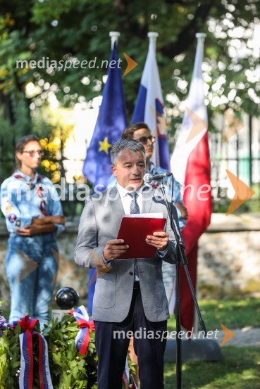  Luka Pisk, župan Občine Sovodnje ob Soči91. obletnica smrti bazoviških junakov