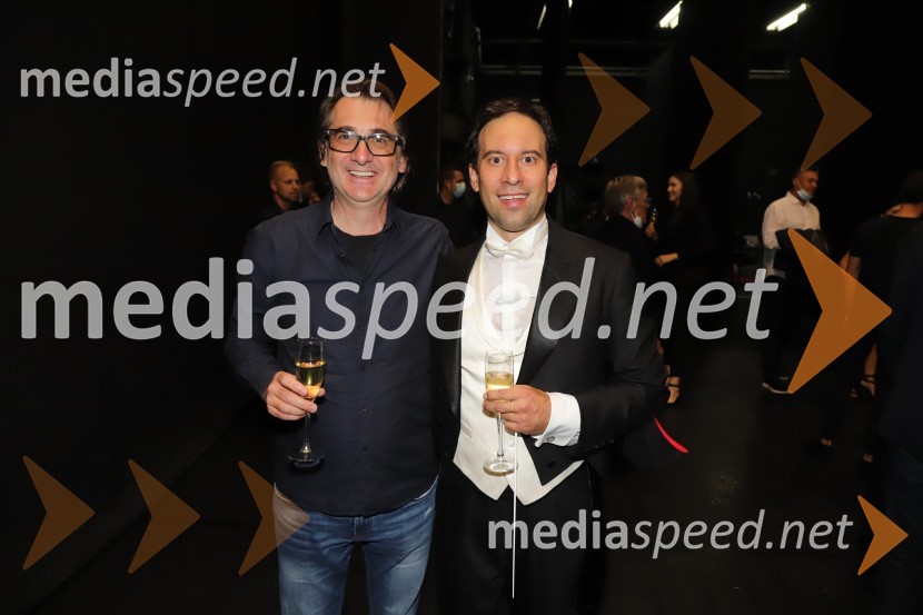  Aleksandar Popovski, umetniški direktor  Drama SNG Maribor;  Simon Krečič, umetniški direktor Opere SNG MariborSlovesno obeleženje 30-letnice umetniškega delovanja Edwarda Cluga, SNG Maribor