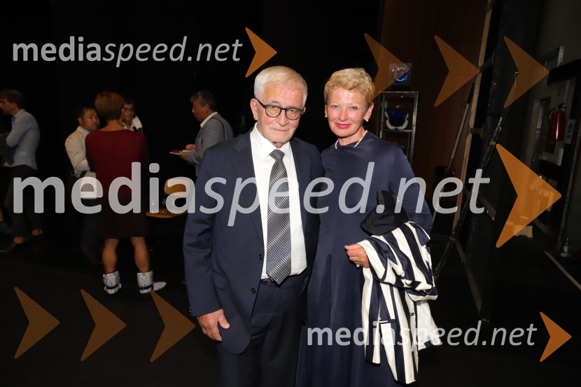 dr. Peter  Čeferin, pravnik, pisatelj;  Rija  Čič, inženirka tekstilne industrijeSlovesno obeleženje 30-letnice umetniškega delovanja Edwarda Cluga, SNG Maribor